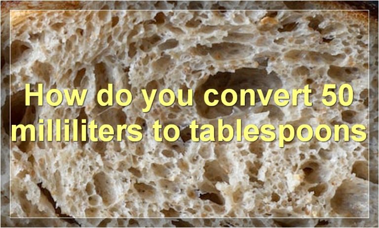 How To Convert 50 Milliliters To Tablespoons | Food Readme